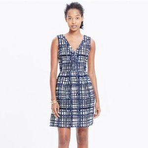 Madewell Midnight Dress in Brushstroke Plaid Sz 2